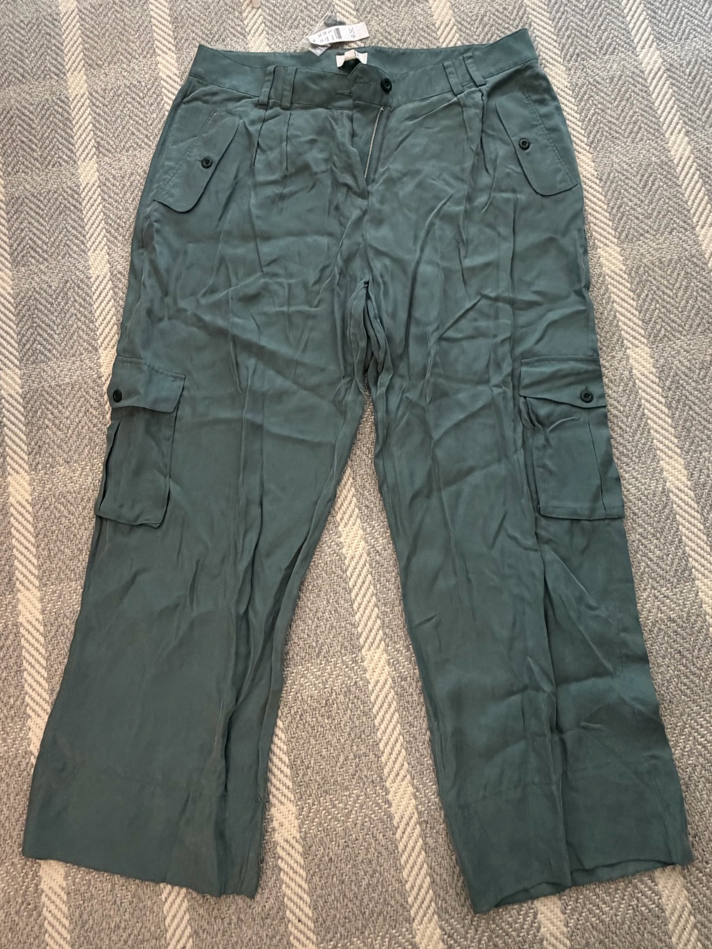 J. Crew Teal Blue Cargo Pants